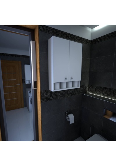 Emkawood Cabi Banyo Dolabı Beyaz