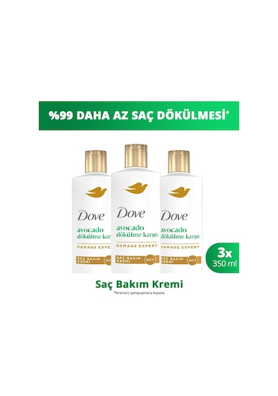 Saç Bakım Kremi Avocado Dökülme Karşıtı 350 Ml X3