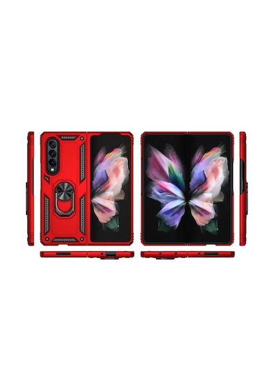 Galaxy Z Fold 3 Kilif Zore Vega Yüzük Standli Zirh Kilif 526078521