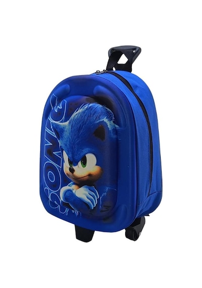 Anaokulu Çekçekli Sırt Çantası 3d Kabartmalı Kreş Erkek Çocuk Çantası Sonic