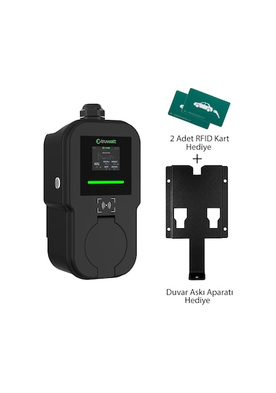 Truwatt Ztv501 22kw Taşınabilir Wallbox Elektrikli Araç Şarj Cihazı 32a/380v