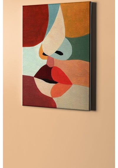 Webstyle Sayılarla Boyama Seti Kasnaklı Soyut Yüz 40 X 50 Cm