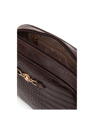 U.S. Polo Assn. Kadın Kahverengi Kroko Çapraz Çanta 50317817-VR029