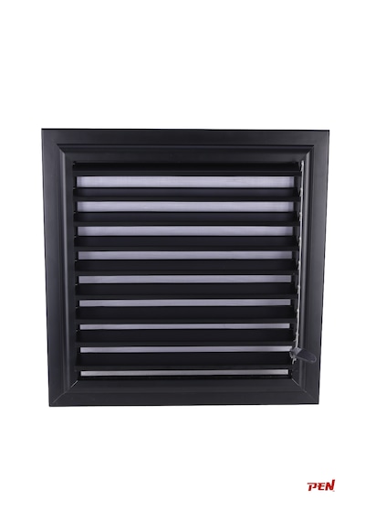 Pen Alüminyum Banyo Wc Havalandırma Menfezi 44x44 Mat Siyah