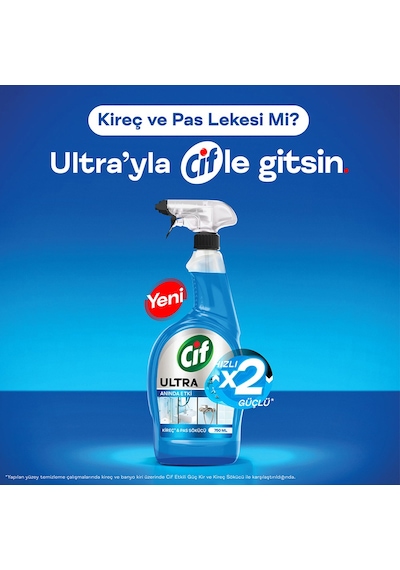 Cif Ultra Sprey Kireç Ve Pas Sökücü 750 Ml X3 Diğer