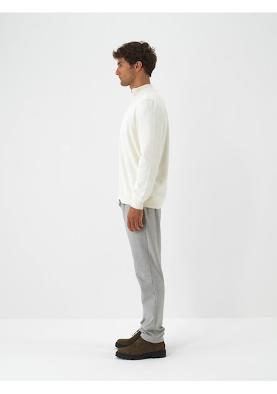 Xint Ekru Pamuk Dokulu Regular Fit Hırka 801870