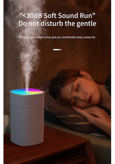 Eco H2o Humidifier 400 Ml Ulrasonik Hava Nemlendirici Buhar Makinesi Ve Aroma Difüzörü