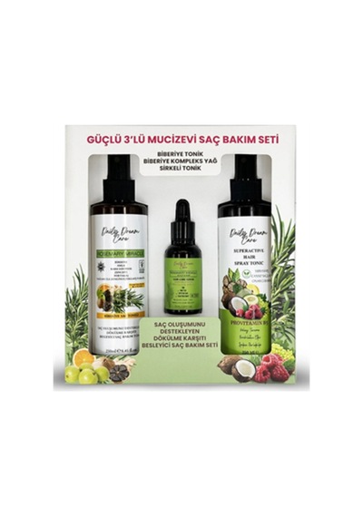 Daily Dream Care Hızlı Saç Uzatma Biberiye Serum + Biberiye Tonik Saç Bakım Seti