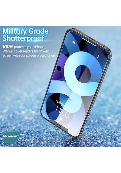 Microsonic Apple Uyumlu iPhone 16 Pro Tempered Glass Cam Ekran Koruyucu