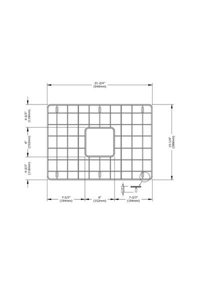 Bocchi 2300-0014 Paslanmaz Çelik Tel Izgara 60 CM 1466841