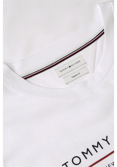 Tommy Hilfiger Brand Love New Rwb Reg Tee Erkek Beyaz T-shirt - Mw0mw44359