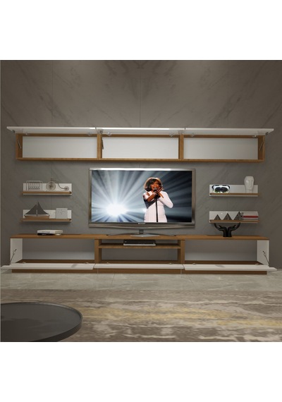 Decoraktiv Trendstyle 8y Mdf Tv Ünitesi Tv Sehpası Ceviz - Beyaz