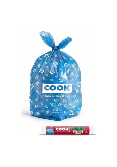 Cook Battal Boy Çöp Torbası 72 Cm X 95 Cm 1 X 7 Adet