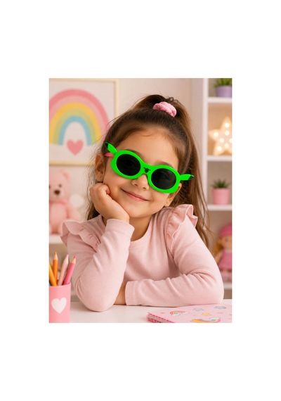 Pikachuu Çoçuk Güneş Gözlüğü Yeşil-pembe - 913151106 Çok Renkli