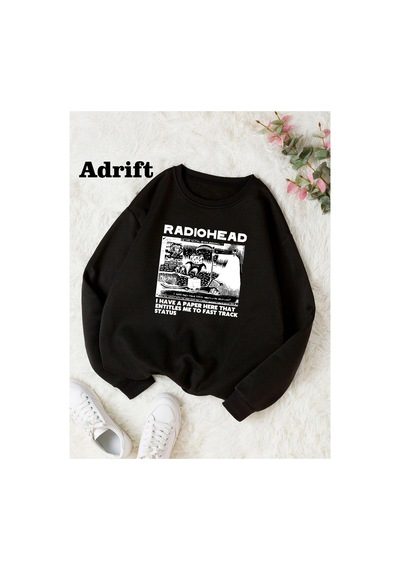 Tarzsokak Radiohead Köstebek Sokak Trend Tasarım Harajuku/gotik Siyah