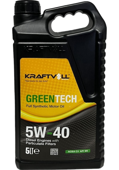 Kraftvoll Germany Green Tech 5W-40 Tam Sentetik Motor Yağı 5 L