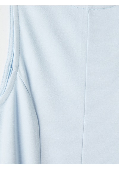 Lcwaıkıkı Petite Mavi Bisiklet Yaka Peplum Bluz