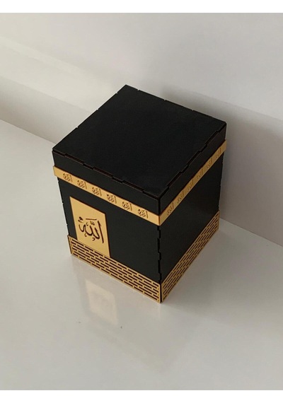 Aynalı Pleksi Motifli Ahşap Kabe