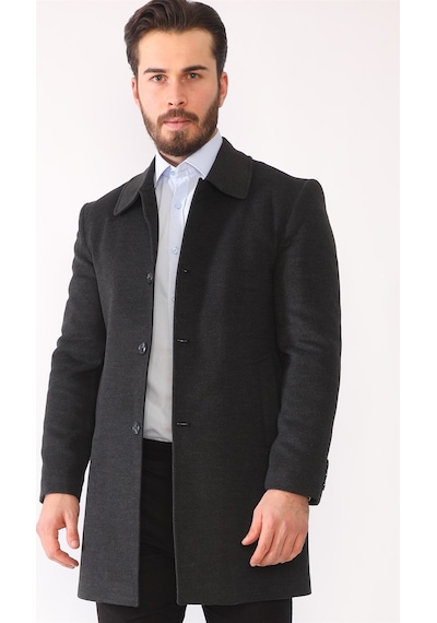 Plt8364 Dewberry Erkek Palto-antrasit Antrasit