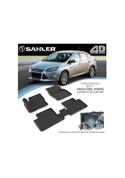 Sahler Ford Focus 3 Havuzlu Paspas 4.5D 2011 Sedan Hb Uyumlu