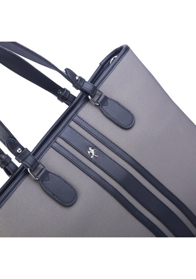 Nas Bag Kadın Omuz Çantası Spor Şık Ayarlanabilir Omuz Askılı Gri Siyah Lacst 33x27x12 Cm Gri - Siyah