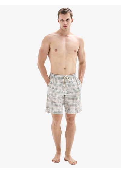 Erkek Pijama Altı Şort 40891 - Ekose Desenli Ekose Desenli