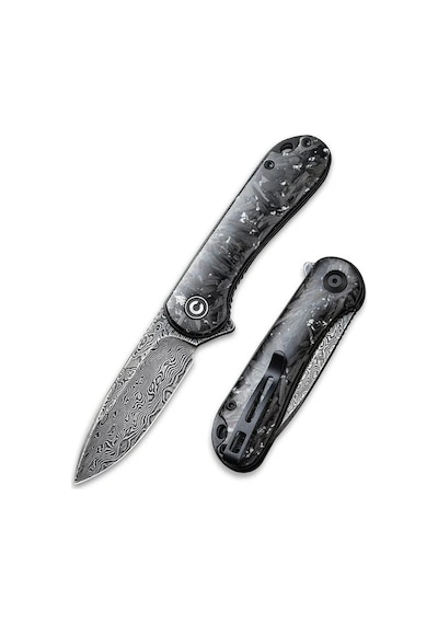 Civivi Elementum Flipper Knife Carbon Fiber Handle Ds2 Kamp Çakı Çok Renkli
