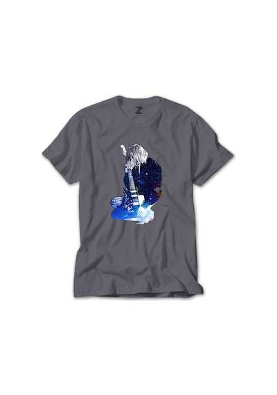 Nirvana Kurt Cobain Galaksi Gri Tişört