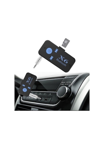 Bluetooth Müzik Alıcısı 3.5 Mm Aux Adaptör Araç Kiti 3in1 - Cyber An-6999 X6