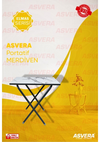 Asvera Yakut Serisi - 40x60 Katlanabilir Masa - Suntalem Tabla - Portatif Pratik Katlanır Bahçe Piknik Çok Renkli