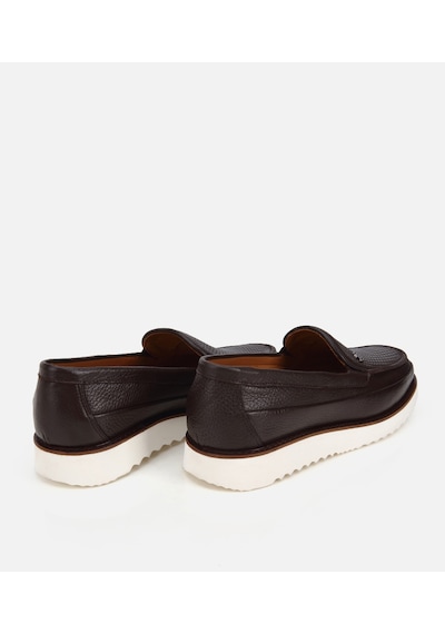 Hotiç Erkek Deri Kahverengi Delikli Hafif Tabanlı Klasik Loafer 02ayh324910a480 02ayh324910a480