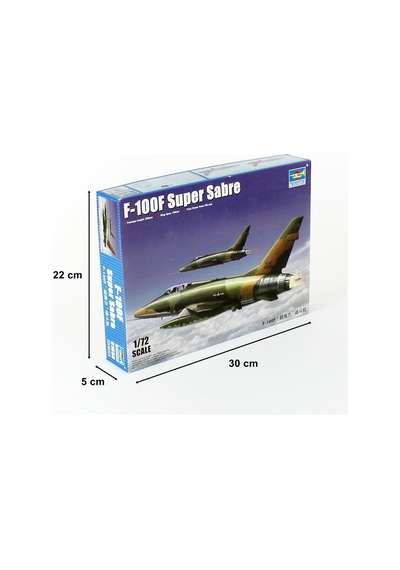 1/72 F-100f Super Sabre Savaş Uçağı Maketi, Trumpeter 01650