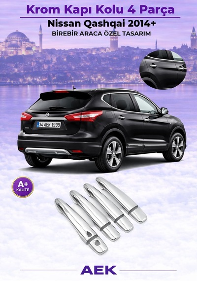 Nissan Qashqai Kapı Kolu 2007-2014 Sensörlü Paslanmaz Çelik