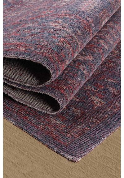 Antik 1113 Klasik Vintage Salon Halısı Mor Retro Mutfak Halısı Tozumaz İnce Makine Halısı Mor