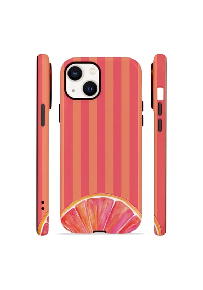 Apple iPhone Uyumlu 15 Plus Vorian Çift Katmanlı Magsafe Kılıf Grapefruit Sunset