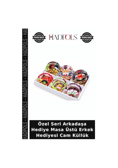 Özel Seri Arkadaşa Hediye Masa Üstü Erkek Hediyesi Cam Küllük