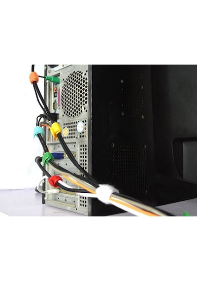 Kablo Düzenleyici Hdmı Vga Aux Kablo Toplayıcı Renkli Kablo Bağı