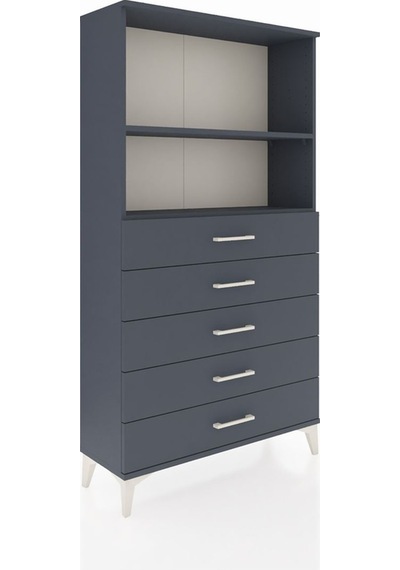 Arges Dolap 2 Raflı 5 Çekmeceli 88x30x163 Antrasit-antrasit Antrasit Arges Dolap 2 Raflı 5 Çekmeceli 88x30x163 Antrasit-antrasit Antrasit