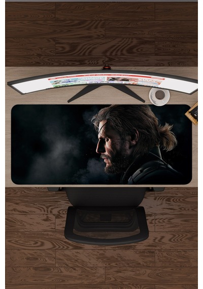 Metal Gear Solid Kaymaz Dikişli Kauçuk Oyuncu Mousepad V2 - 90x40 Xxl Gaming Mouse Pad Fare Altlığı