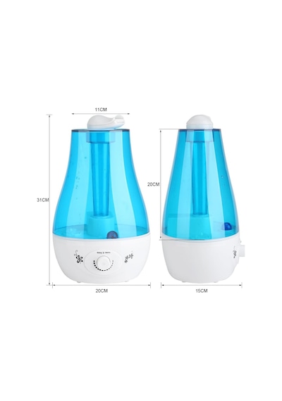Robeve 2.4 Litre Ultrasonik Buhar Makinesi Hava Nemlendirme Cihazı Hava Nemlendirici Ayarlanabilir Sprey Çıkışı