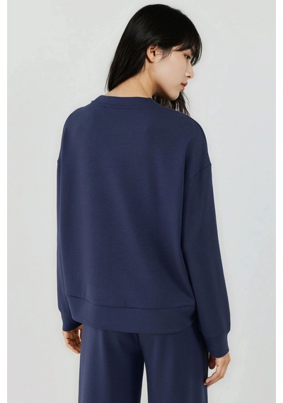 Hiccup Modal Dokunuşlu Basic Sweatshirt Lacivert