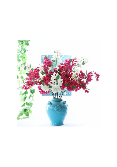 Yapay Çiçek Begonvil Çiçeği Beyaz 80Cm Tek Dal Bodrum Çiçeği Sar Yapay Çiçek Begonvil Çiçeği Beyaz 80Cm Tek Dal Bodrum Çiçeği Sar
