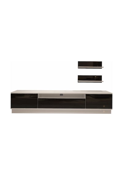 Decoraktiv Trio 4s Mdf Tv Ünitesi Tv Sehpası Beyaz - Siyah