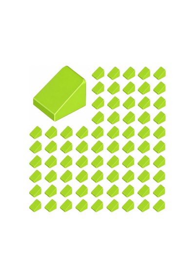 Yedek Parçalar: Slope: 100 Adet 1x1x2/3 Fıstık Yeşili - Lime 54200