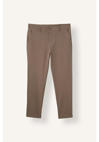 Defacto Tailored Fit Düz Paça Her Yöne Esneyen Yumuşak Tuşe Cepli Pantolon C7508ax26aubn571 Kahve-bn571