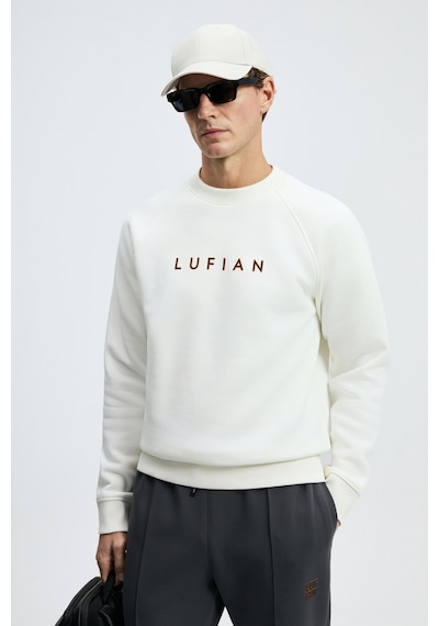 Lufian Bren Erkek Sweatshirt Kırık Beyaz Kırık Beyaz 112030219100510
