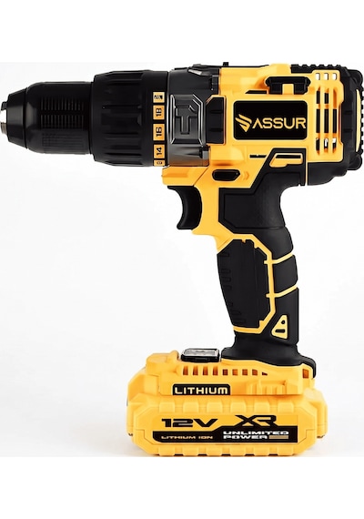 12V Çift Akülü Metal Şanzıman Taşıma Çantalı Led Işıklı Akülü Vidalama Şarjlı Matkap -