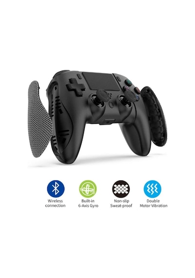 Tp4-0421 Ps4 6 Eksen Yönlü Dual Titreşimli Bluetooth Ergonomik Oyun Kolu