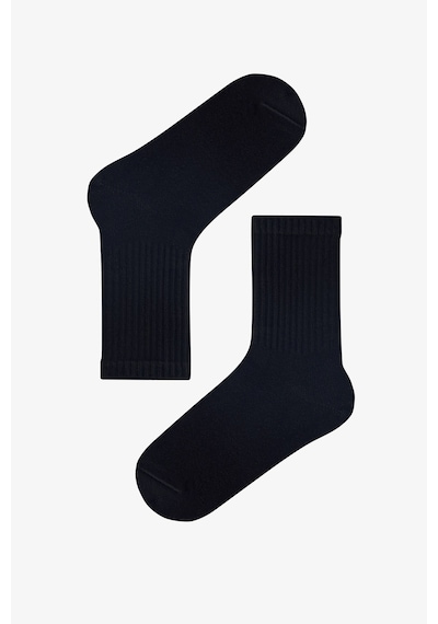 Penti Kız Çocuk Unisex Siyah Beyaz 2 li Tenis Soket Çorap