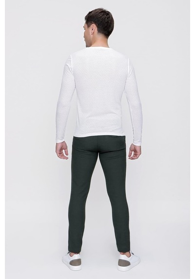 Efor P 1086 Slim Fit Yeşil Spor Pantolon Yeşil